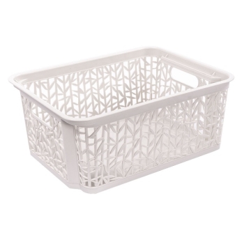 Koszyk Bamboo - 4 - biały